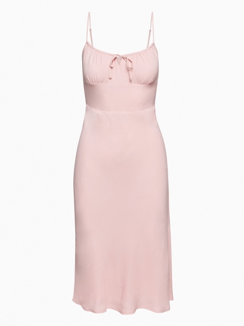 Aritzia Wilfred Genoa Midi Dress - Blush Pink